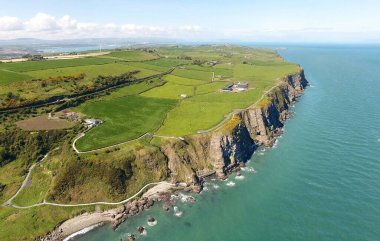 The Gobbins Cliff Path Larne Co Antrim Kuzey İrlanda 