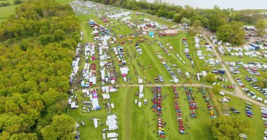 Buhar Motorları İrlanda 'da bir miting gösterisinde