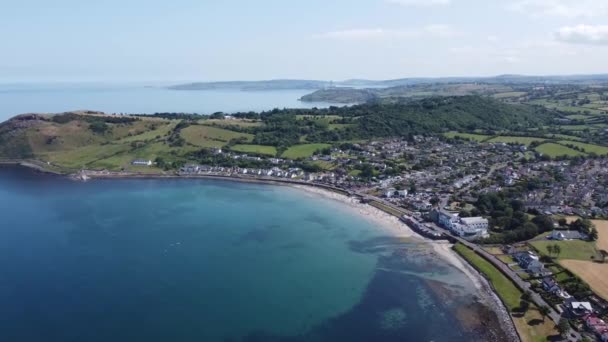 Ballygally Beach Village Antrim Northern Ireland — 图库视频影像