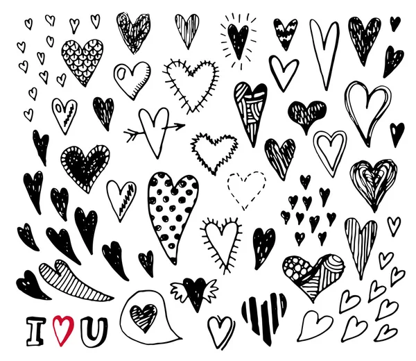 Hand drawn Valentines day card. — Stock Vector
