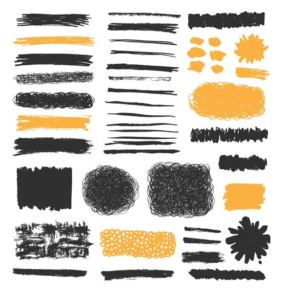 Collection de taches grunge d'encre — Image vectorielle