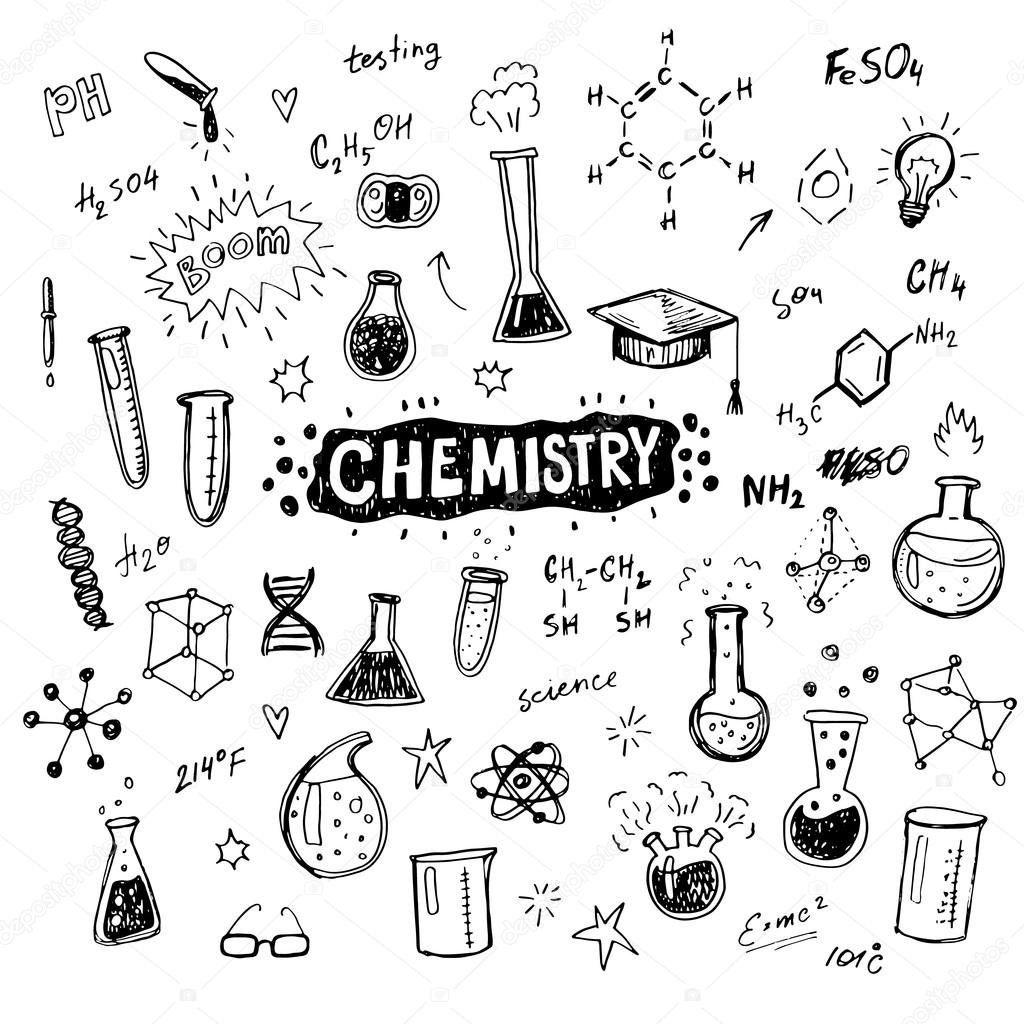 Hand Drawn Chemistry Icons Set Stock Vector Image By ©teploleta 101102986 