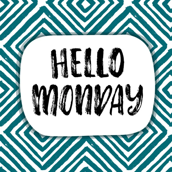 Hola Lunes! Letras — Vector de stock