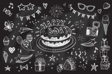 Doodle pastayla ayarla kroki