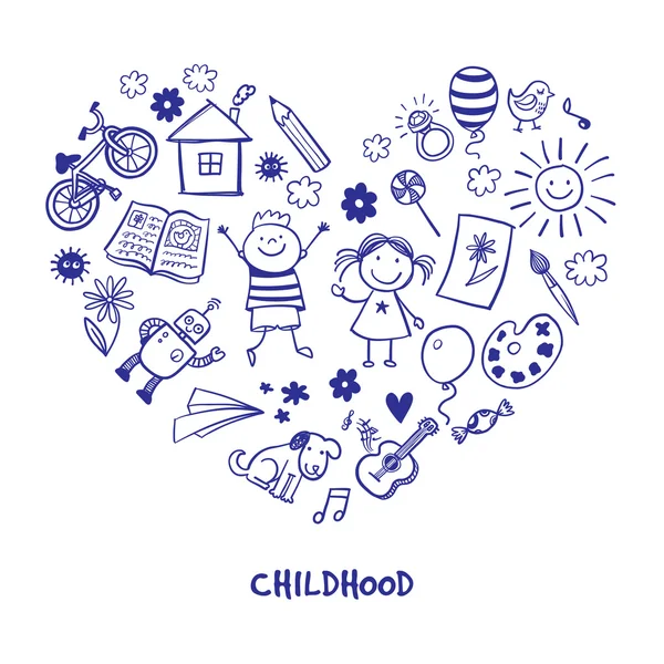 Mutlu çocuk çizimleri