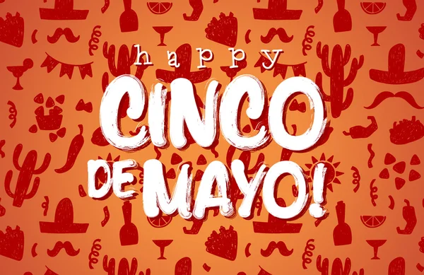 Happy cinco de mayo banner — Stock Vector