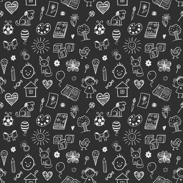 Çocuk çizimleri ile Seamless Modeli