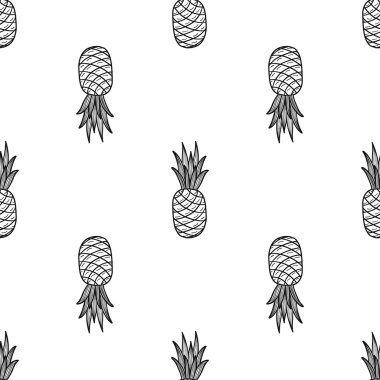 Ananas ile yaz arka plan. 