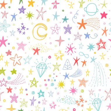 arka plan ile elle çizilmiş yıldız