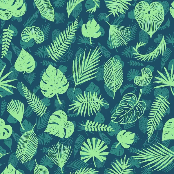 Motif tropical tendance sans couture — Image vectorielle