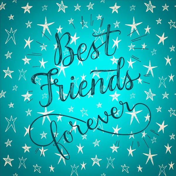 Nejlepší přátelé navždy! — Stockový vektor