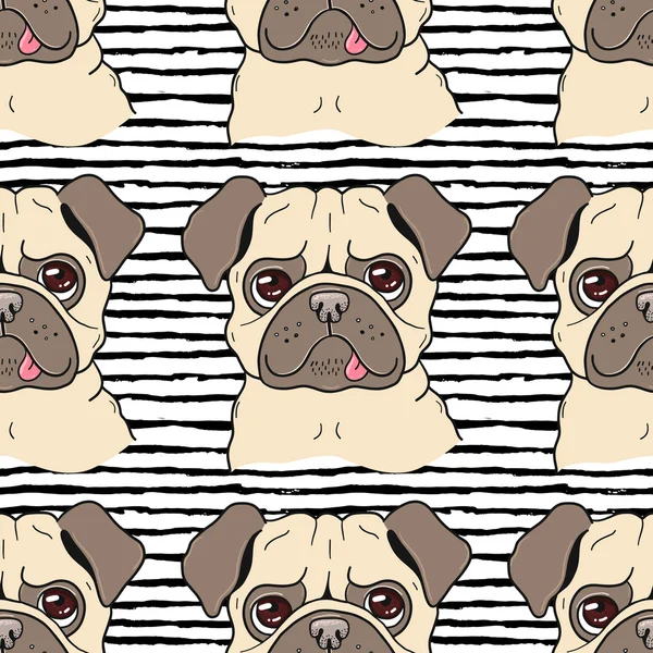 Köpeklerle sorunsuz arka plan deseni