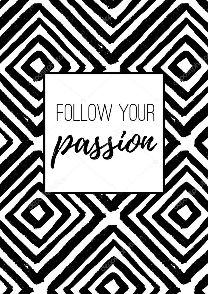 Sigue Tu Pasión Vector De Stock Teploleta 118913140 - 