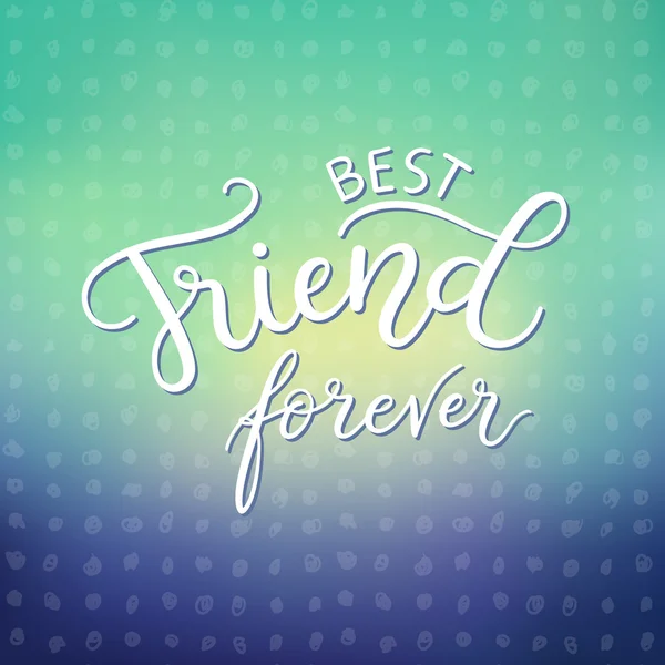 Best friend forever — Stock Vector