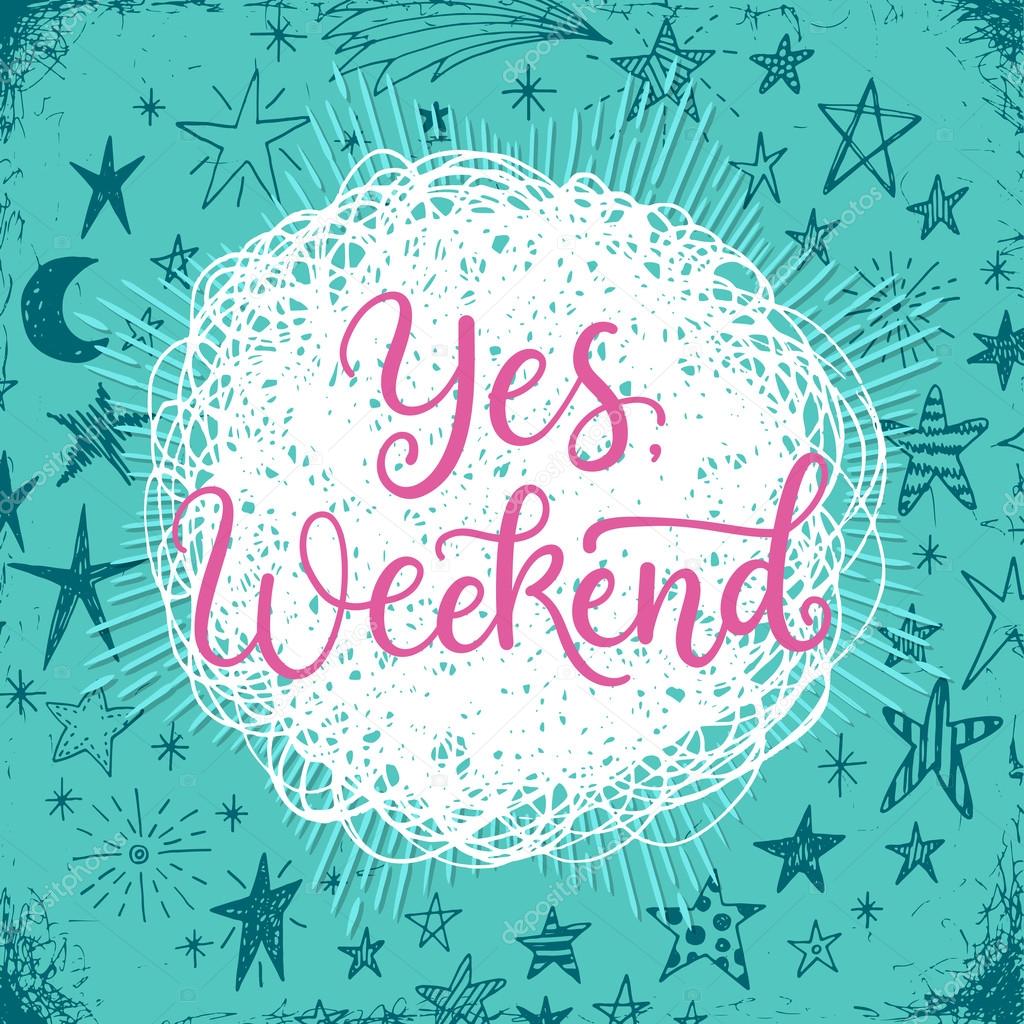 Sitat Ja helg stockvektor © Teploleta #122067192, image size:1024x1024