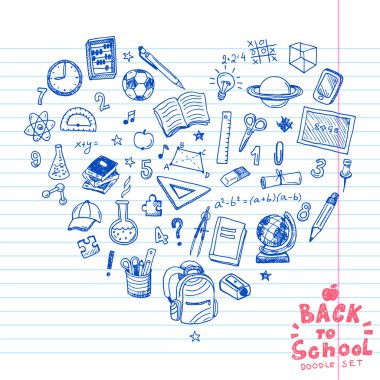öğeleri doodle bu bir kalp şeklinde.