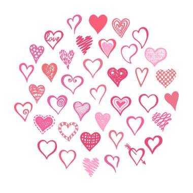 Kalpli sevgililer günü arkaplanı.