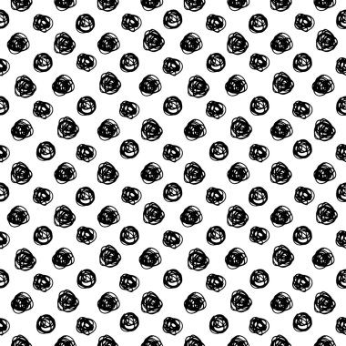 Polka dot karalama desen