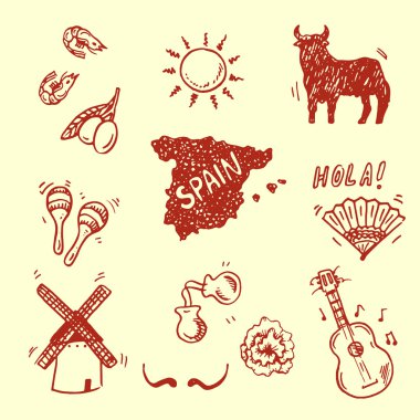 İspanyol semboller koleksiyonu