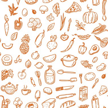 naadloze voedsel patroon