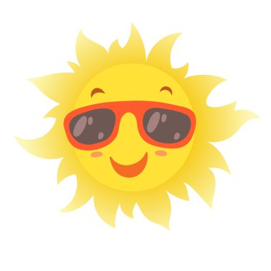 Mutlu yaz güneş gözlük gülümseyen.