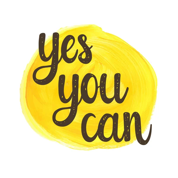 Yes you can. Hand drawn quote — Stock Vector