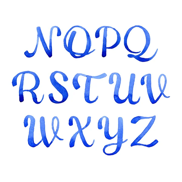 Hand getrokken kalligrafische lettertype — Stockvector