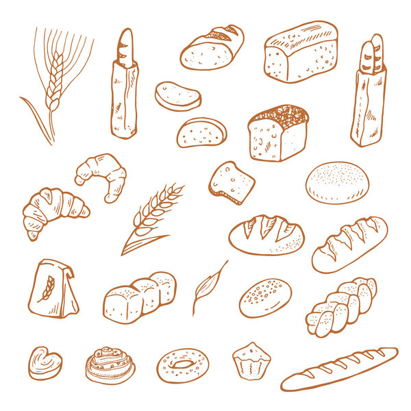 Хлеб ручной работы на белом фоне
. 