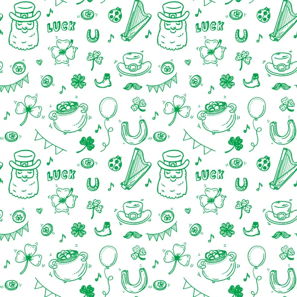 Saint Patrick day symbols — Stock Vector