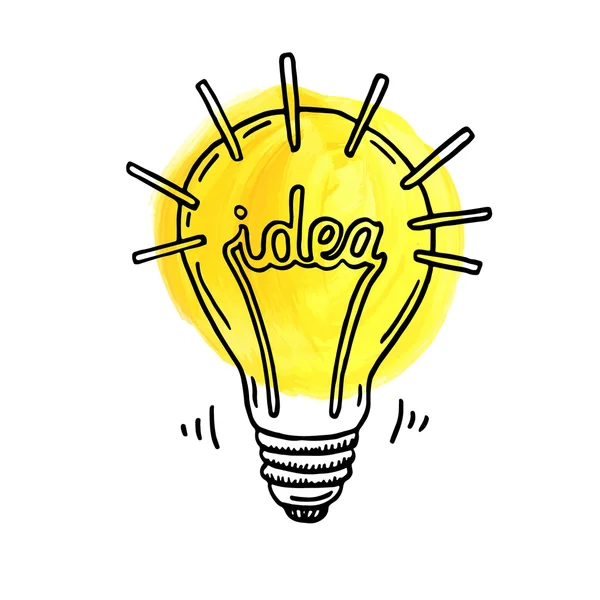 Creative idea lightbulb. — Stock Vector