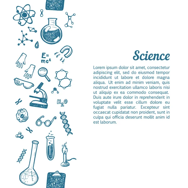 Iconos de Ciencia y Química . — Vector de stock