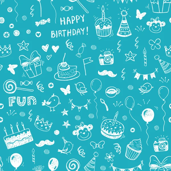 Happy birthday seamless background Royalty Free Stock Vectors