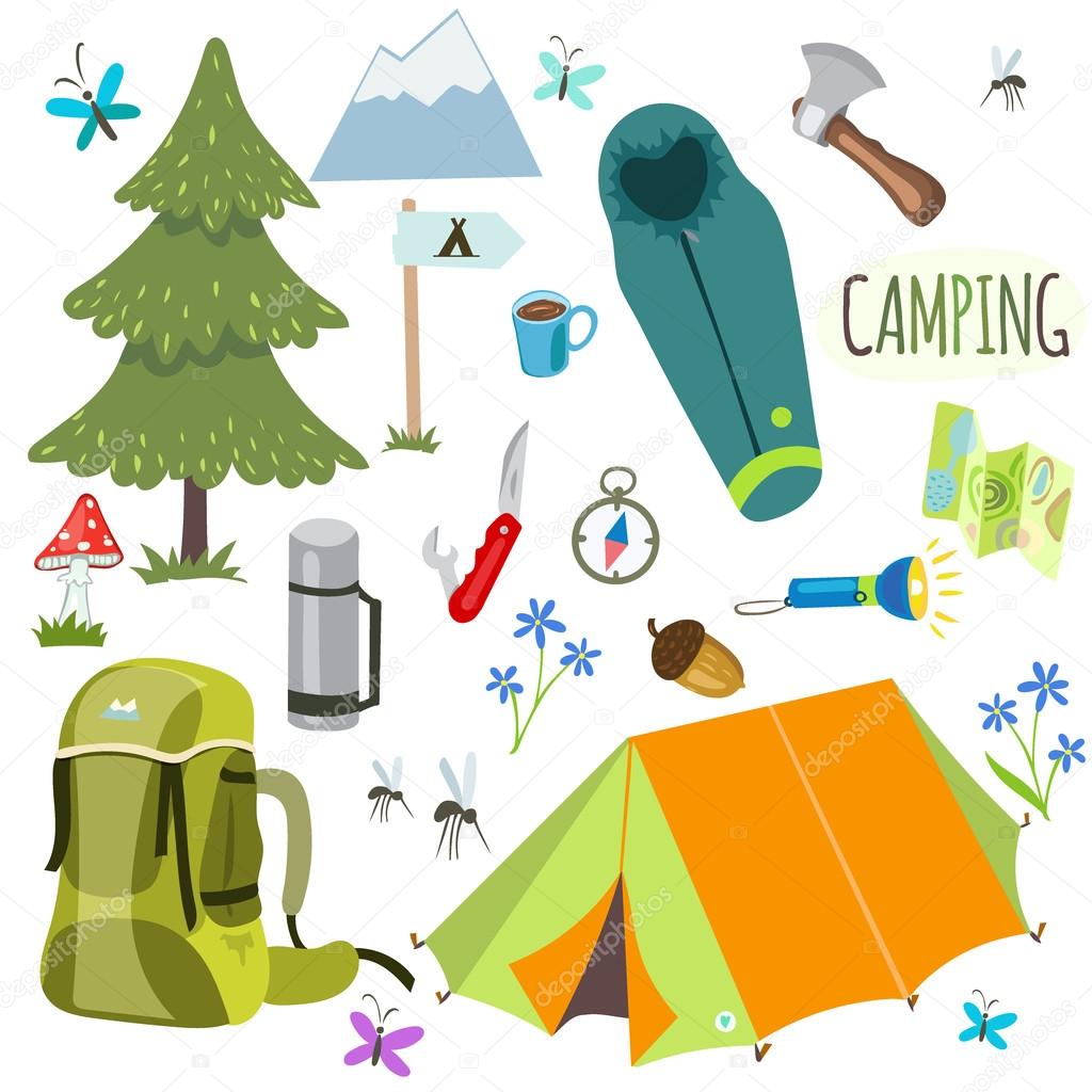 Set of camping equipment