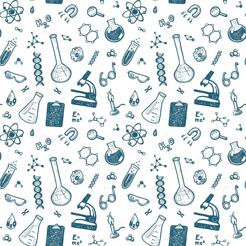 Hand Drawn Chemistry set. Stock Illustration by ©Teploleta 73364817