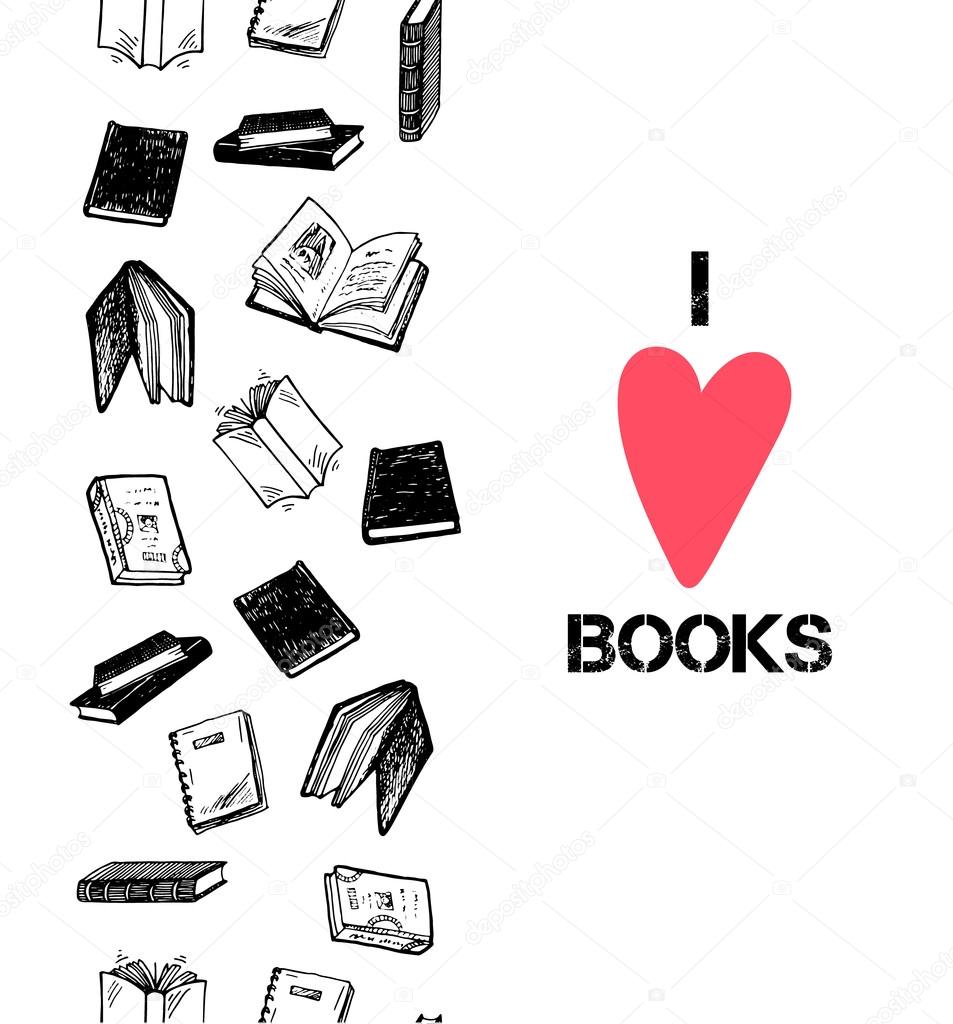 I love books card