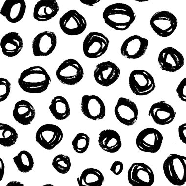 Fırça daireler deseni.