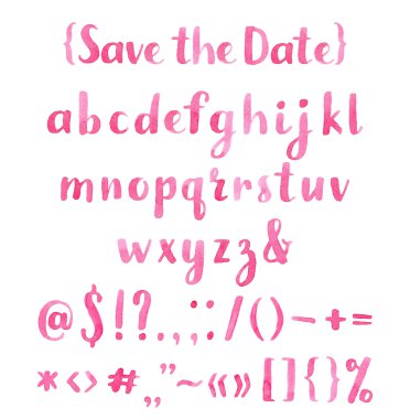 pembe suluboya alfabesi