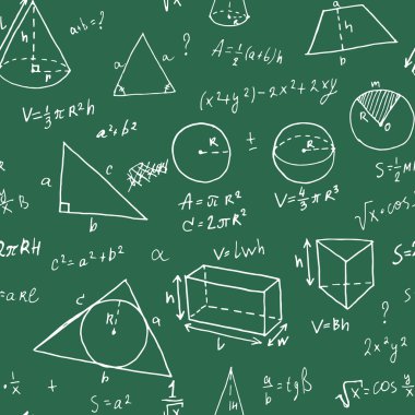 Elle çizilmiş geometri formülleri