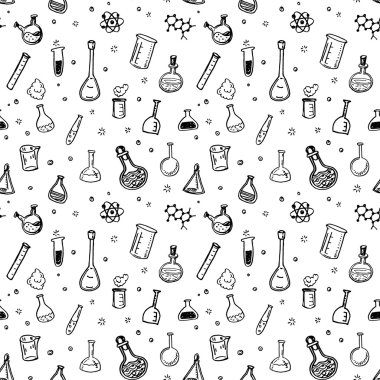 El kimya çizilmiş desen.