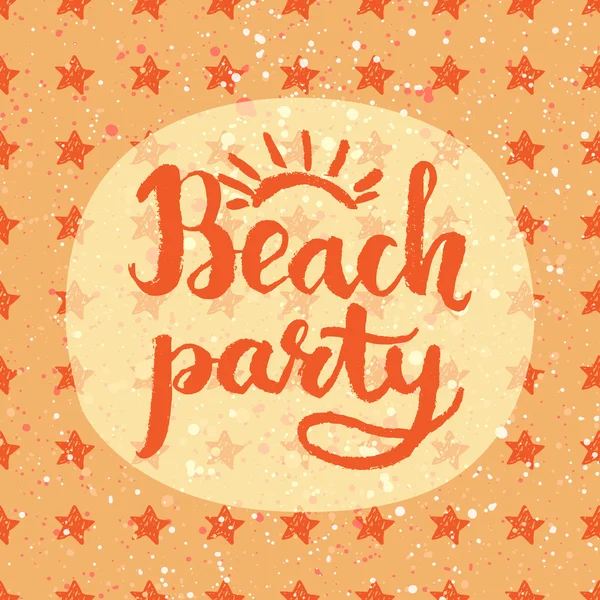 Beach party bakgrund — Stock vektor