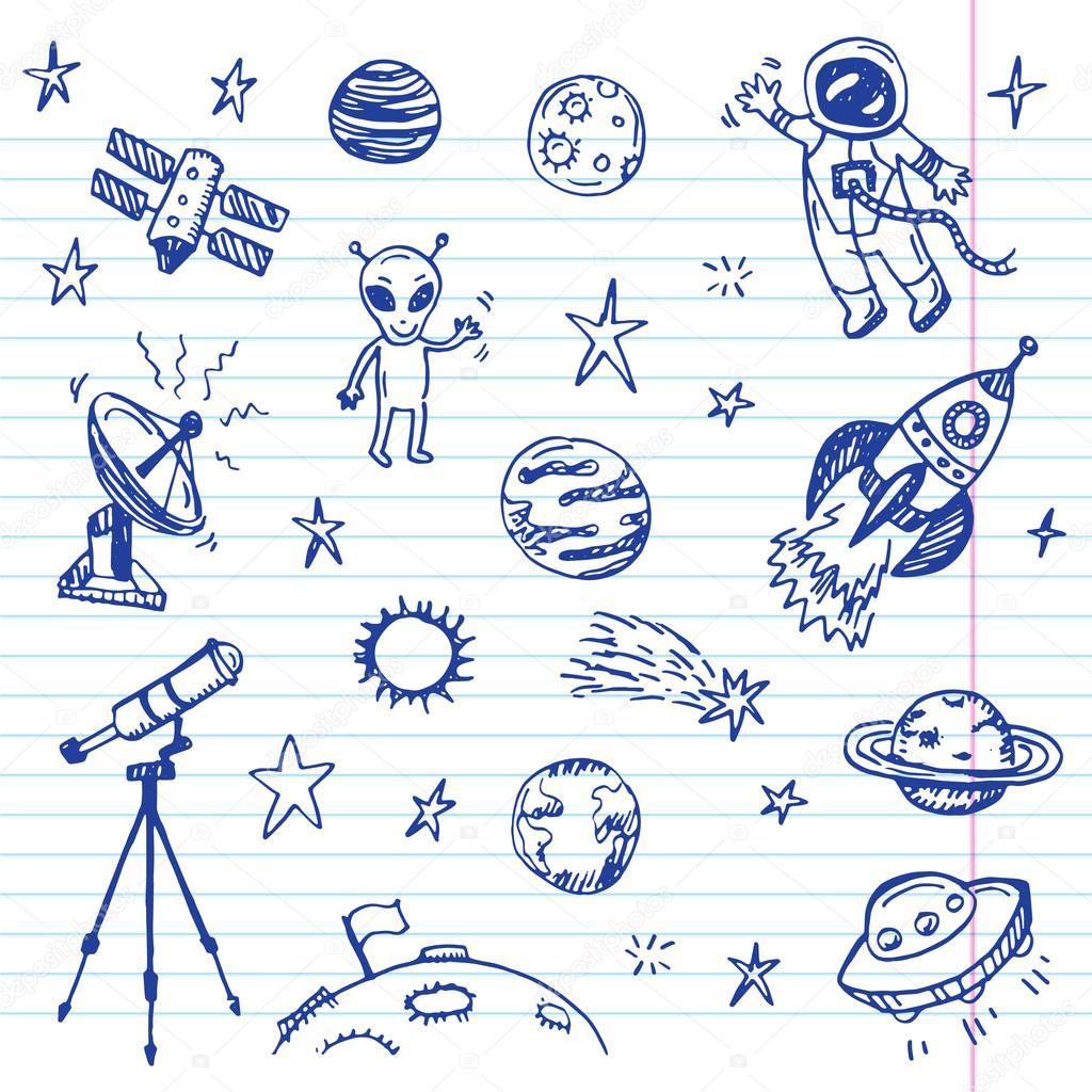 space doodle set