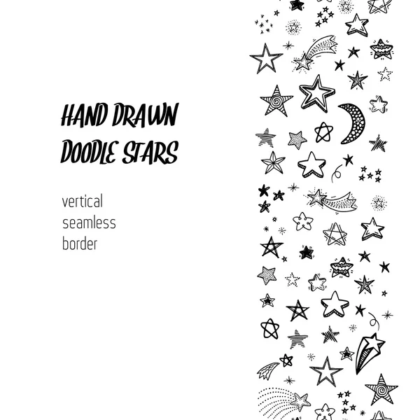 Рука намальована каракулі зірки — стоковий вектор