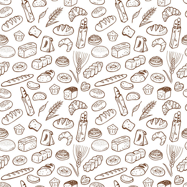 Ручной рисунок пекарни
