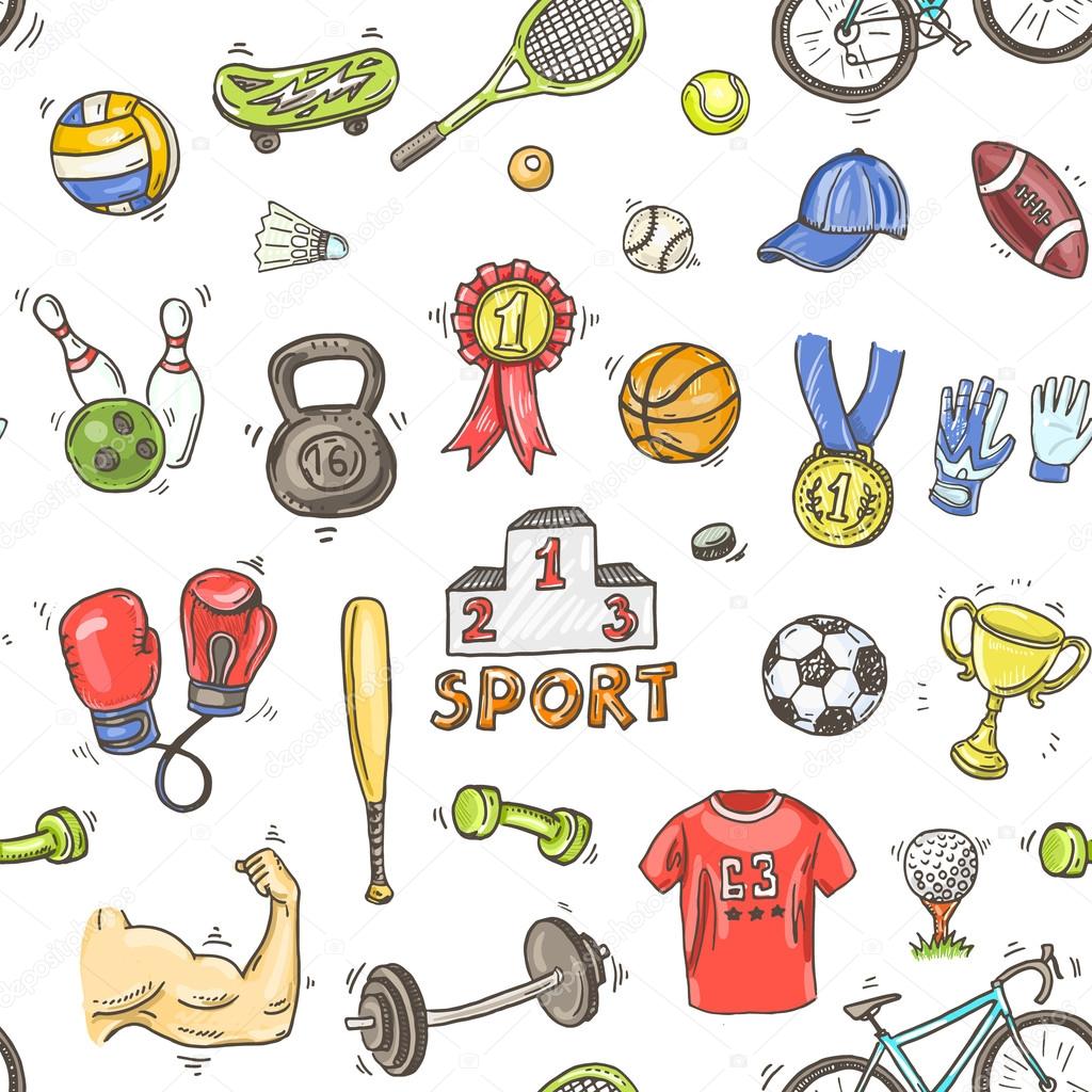 sport seamless pattern