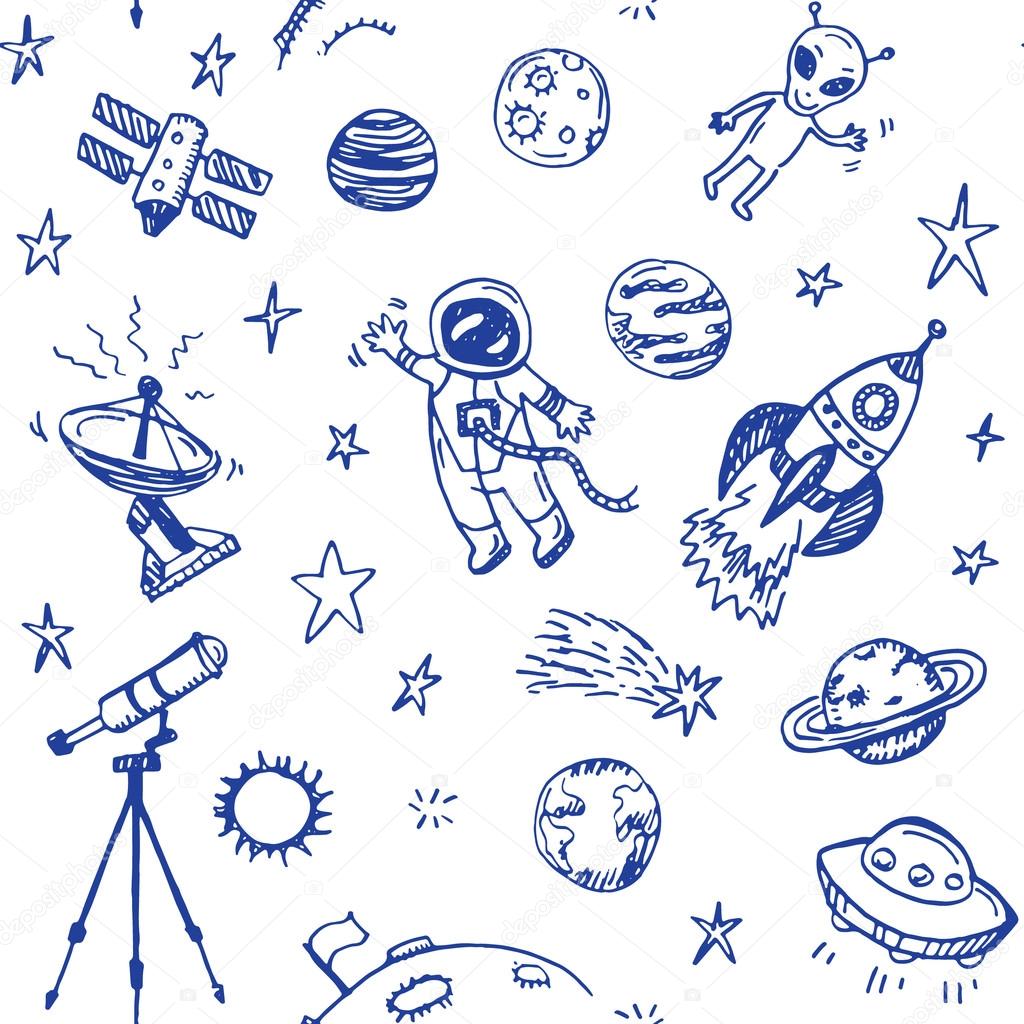 space doodle background