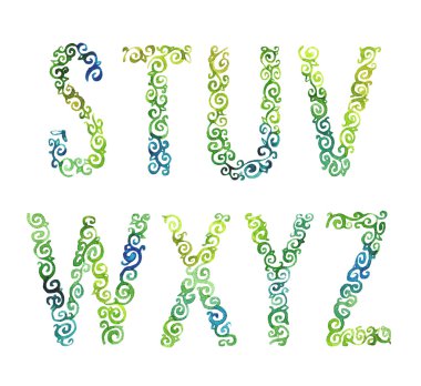 alfabesi harfleri seti