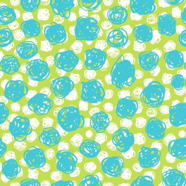 karalamalar daireler desen