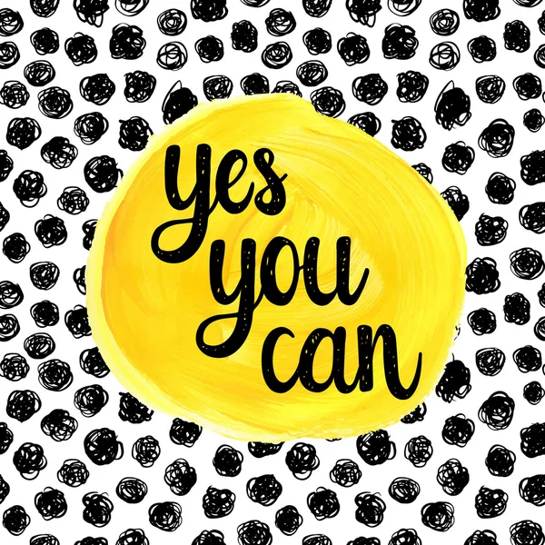 Yes you can quote — Stock Vector