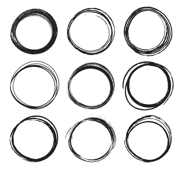 Hand drawn circles — Stock Vector