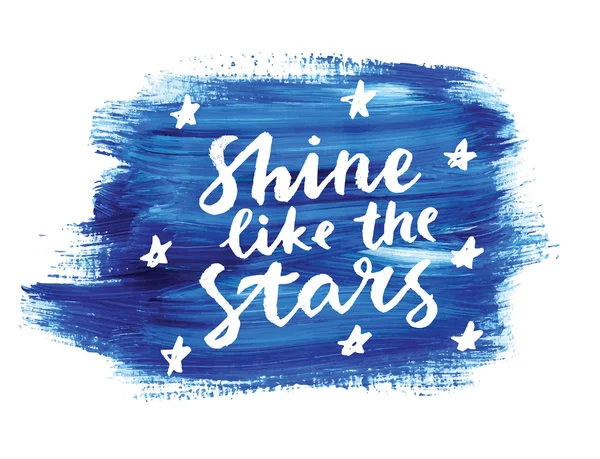 Shine like the stars. — Stock Vector